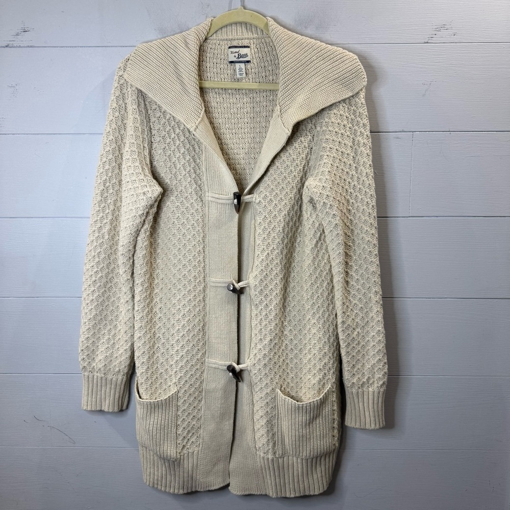 Knitted by Bass GH Bass & Company Cozy Cream Knit Sweater Size Large